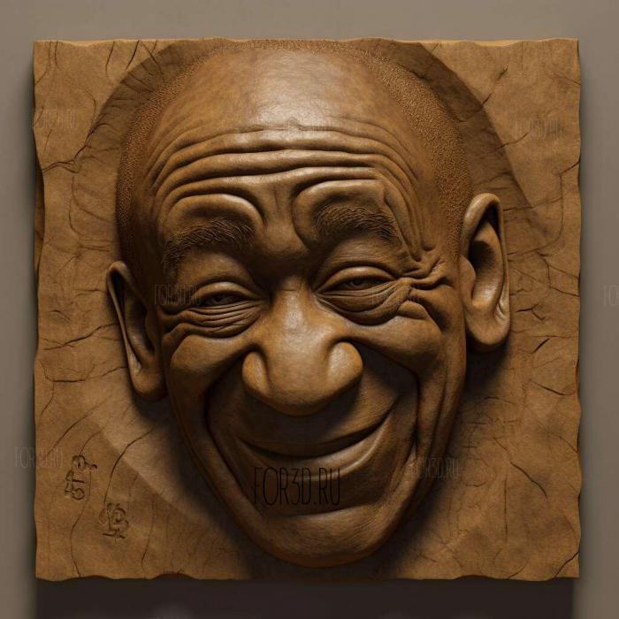 bill cosby 3 stl model for CNC